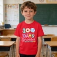 thumbnail image 2 of Kids 100 Days of School Shirt for Boys 100% Cotton T-Shirt, 100th Day School Celebration Tee Red, Graphic Top for Ages 3-4 4-5 5-6 7-8 9-10,Size 4 T, 2 of 9