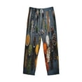 thumbnail image 6 of Uemuo Various Herbs And Spices In Spoons Pattern Men's Wide Leg Palazzo Lounge Pants with Pockets Light Weight Loose Comfy Casual Pajama Pants-Medium, 6 of 9