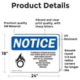 thumbnail image 2 of (2 Pack) Flammable Storage Building Fuel Sign, 2 of 7