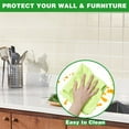 thumbnail image 4 of NOGIS Electrostatic Wall Protective Film, Clear Wall Protector Removable Contact Paper, Static Cling Protective Film, Wall Protector for Bedroom Walls, Furniture, Kitchen (32.8ftX17.7 inch), 4 of 7