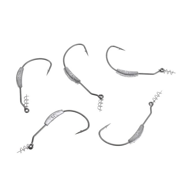 Anzuelo de pesca perfecl Swimbait ponderado de 5 piezas acero al carbono 2.5g