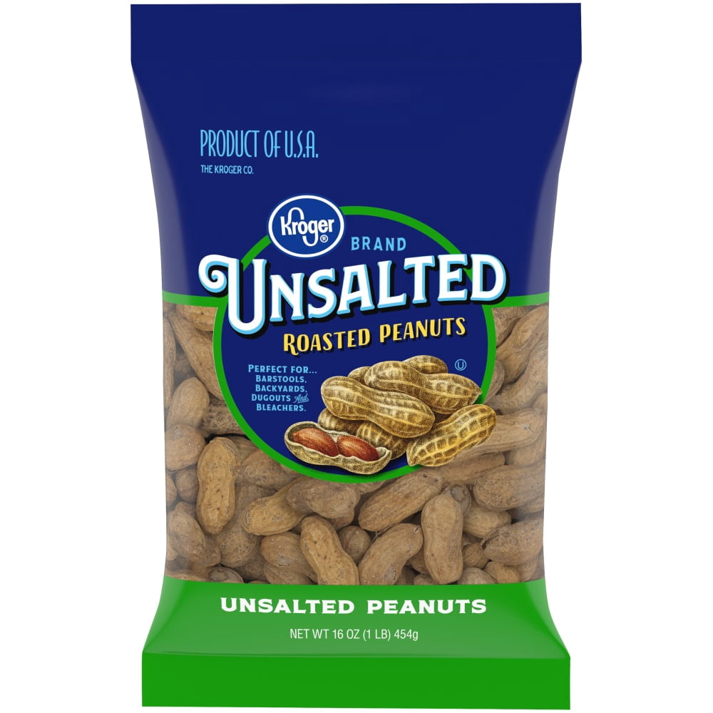 Kroger Unsalted In-Shell Peanuts 16 oz - 5 Pack