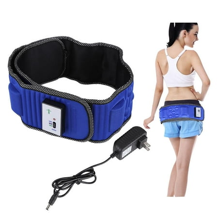 Yosoo Electric Fitness Slimming Massager Waist Trimmer Belt Waist Abdominal Belly Vibro Shape Vibrating Heating Waist Belt for Weight Loss Fat Burning (Best Gym Exercise To Lose Belly Fat)
