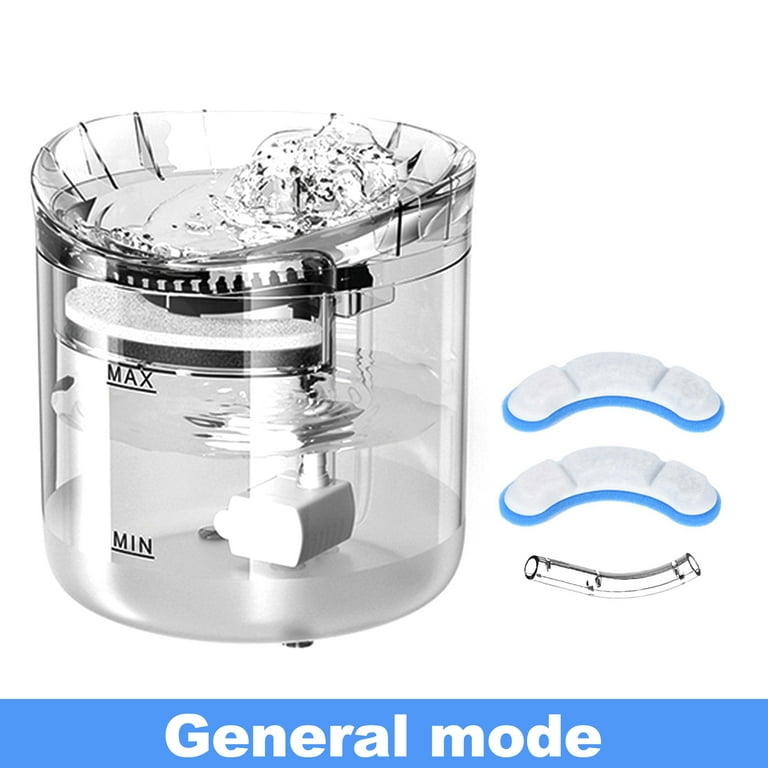 Genkent Cat Water Fountain Automatic Dog Water Dispenser Ultra-Quiet Two  Modes Pet Fountain with Filter