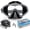Grey, variant on Diving Mask, Adults Swimming Goggles with Nose Cover, Anti-Leak Adult Snorkel Mask, Wide View Swim Goggles with Fabric Strap and Ultra Clear PC Lens