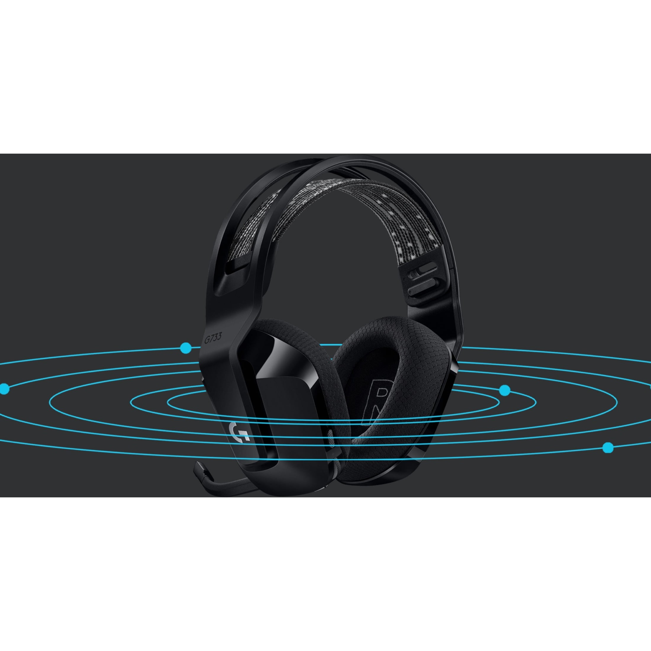 Casque sans fil gaming Logitech G733 LIGHTSPEED RVB ultra-léger