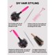 thumbnail image 3 of Cepillos de pelo redondos 3D para mujer, cepillo para desenredar y secado por soplado, cepillo de pelo con estilo de 360 ​​grados para peine de pelo circular grueso y rizado, 3 of 5