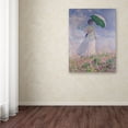 thumbnail image 3 of Trademark Fine Art "Woman With a Parasol" Canvas Art by Claude Monet, 3 of 3