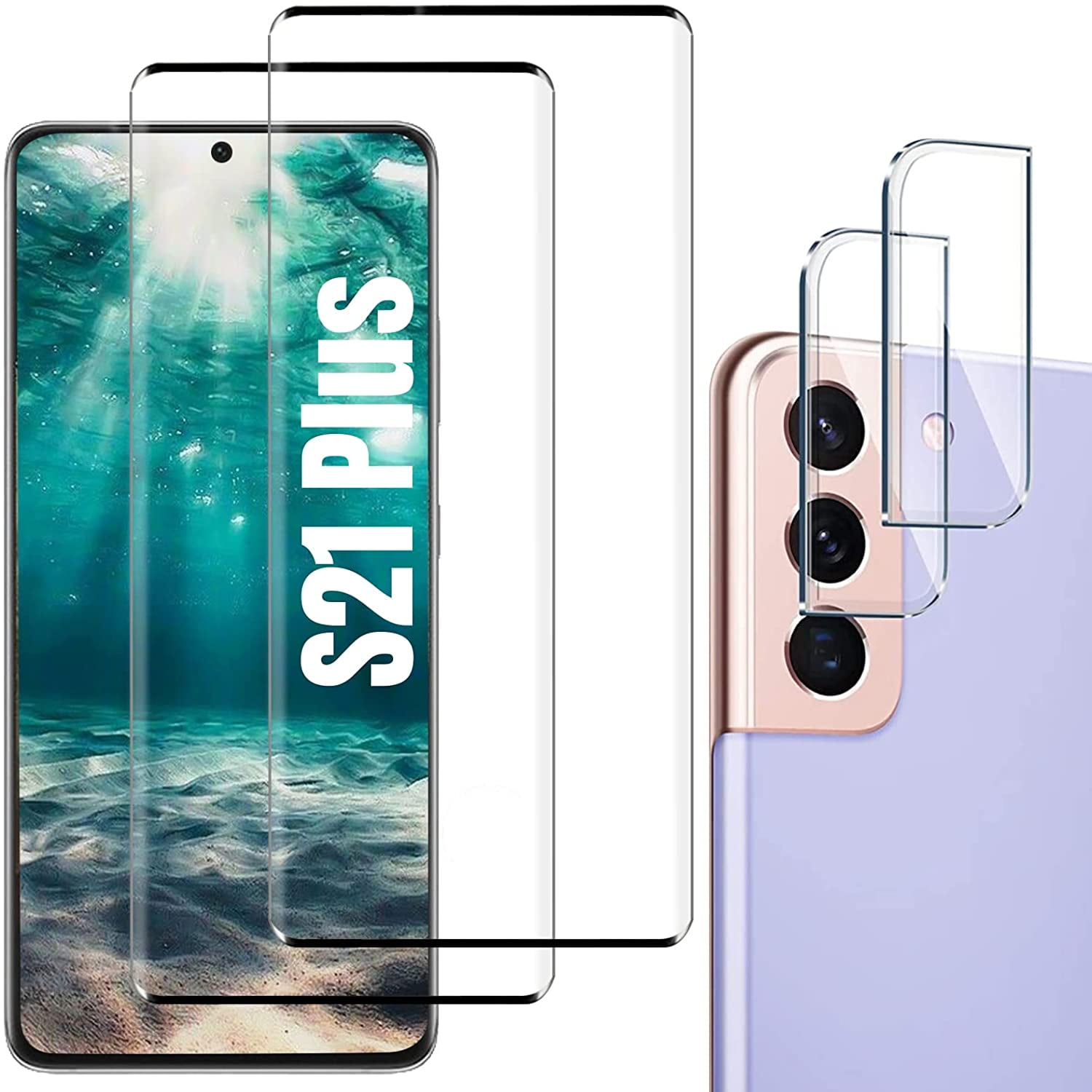 KyFree [2+2 Pack] Mirror Glass Screen Protector for Samsung Galaxy S21