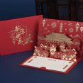thumbnail image 1 of Tarjeta de felicitación de Feliz Año Nuevo, regalo de negocios, tarjetas de Año Nuevo Chino Pop Up 3D con sobre, 1 of 3
