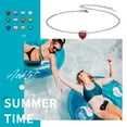 thumbnail image 6 of ChicSilver 925 Sterling Silver Ankle Bracelets for Women, Simple Dainty Heart Birthstone Anklets Beach Foot Chain Summer Jewelry Waterproof, 6 of 11