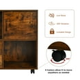 thumbnail image 6 of Costway File Cabinet Mobile Lateral Printer Stand with Storage Shelves Brown, 6 of 11