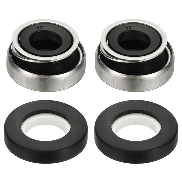 Kit de Sello Mecánico Uxcell, Kit de Reemplazo de Sello de Eje Mecánico para Bomba de Agua a Gas 17mm