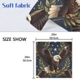 thumbnail image 5 of Iauyy Satin Napkins Set of 4- Navy-eagle Star DIY Printing Decoration Cloth Napkin- Easy Care for Home/Party, 5 of 8
