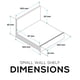 thumbnail image 5 of Estante BRAINWAVZ Universal Flotante Sin Tornillos 10 cm Blanco, 5 of 9