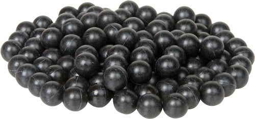 Umarex T4E Premium Rubber Ball Ammo for Paintball Guns, Black.50 Caliber, 250 Count