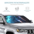 thumbnail image 2 of Bingfone Crystal Pattern White Horse Car Windshield Sunshade,Sun Foldable Sun Shield Sun Visor for Car - Small, 2 of 8