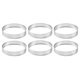 thumbnail image 1 of 6X Moldes Redondos Agujero Acero Inoxidable para Tartas 20 cm Anillo de Tarta de Pastel de Mousse Postre de Pizza Molde, 1 of 5