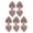 Copper A, variant on 10pair Heart Flower Shaped Metal Copper Cape Clasp Fasteners Vintage for Sewing Clothing DIY Cardigan Decorative