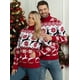 thumbnail image 3 of 2023 Winter Christmas Women Men Couples Matching Clothes Sweater Warm Thicken Jacquard Knitwear Turtleneck Soft Pullover Jumpers, 3 of 4