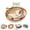 Brown, variant on Interactive Cat Bed Basket Handwoven Cotton Rope Cat Basket with Toy Ball, Foldable Scratchable Instinct Basket for Cats & Kittens Stimuli Cat Basket Nest
