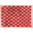 thumbnail image 1 of Ahgly Company Indoor Rectangle Checkered Red Modern Area Rugs, 2' x 5', 1 of 4