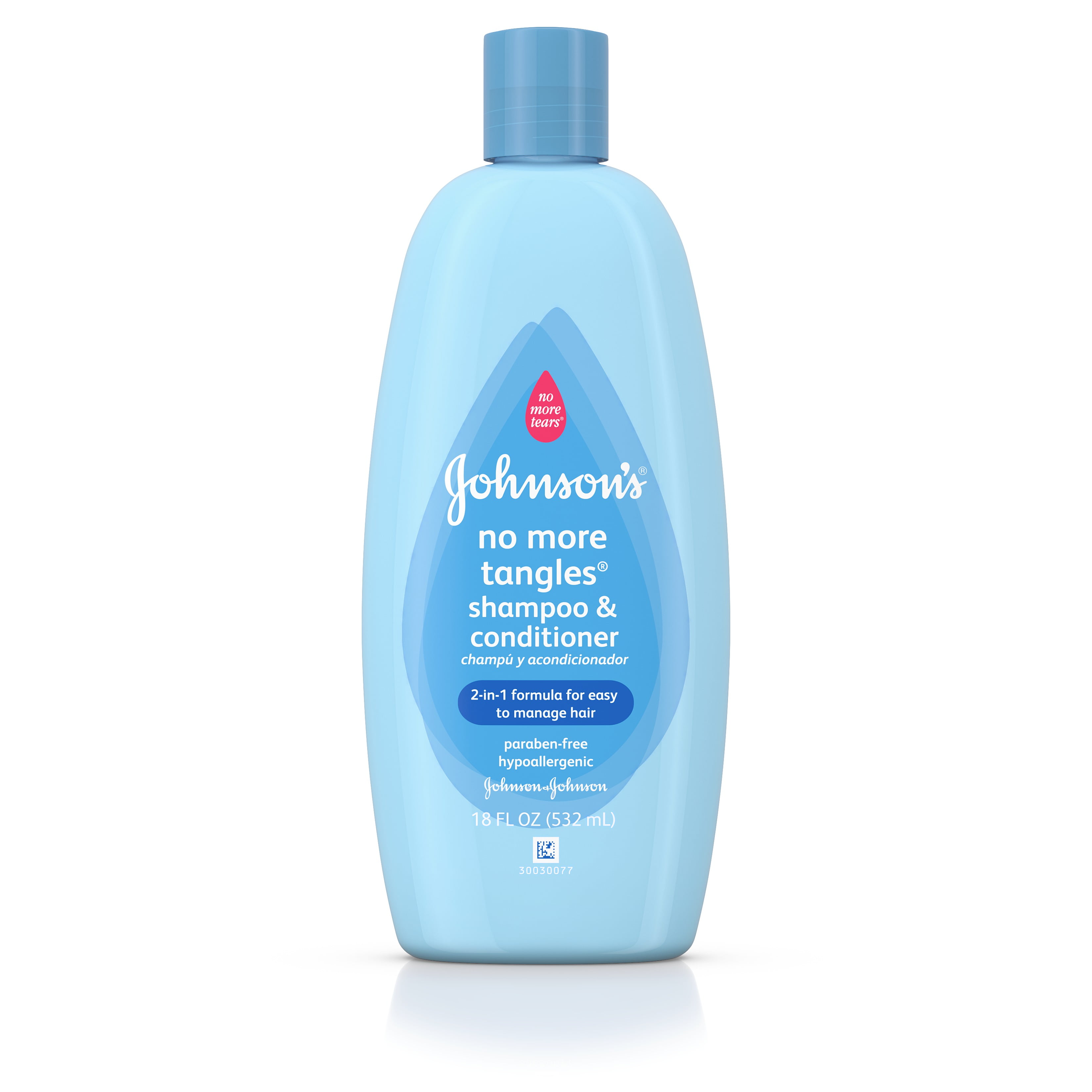 Johnson's No More Tangles Extra Conditioning Shampoo & Detangler, 18 Fl. Oz.