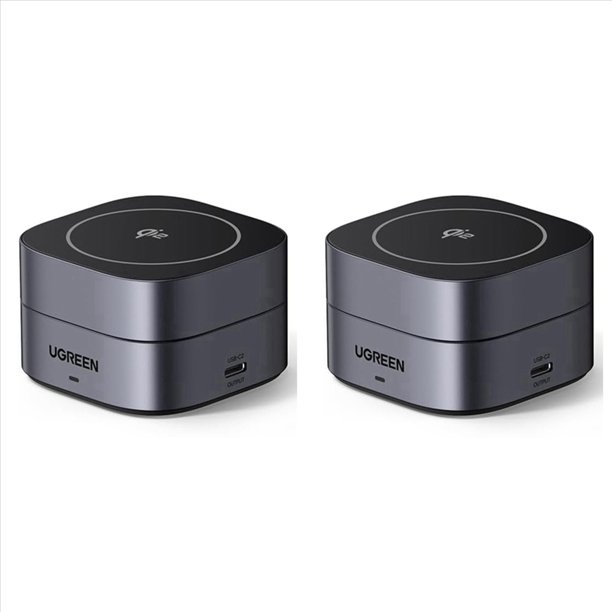 2X Estación de Carga Plegable , Cargador Inalámbrico Rápido Magnético para 15 14 13 12, para AirPods3 2 Pro (Sin Adaptador de CA)
