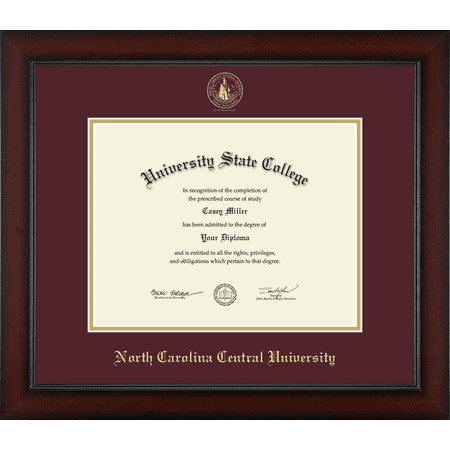 North Carolina Central University Diploma Frame Document Size 11 x 8.5