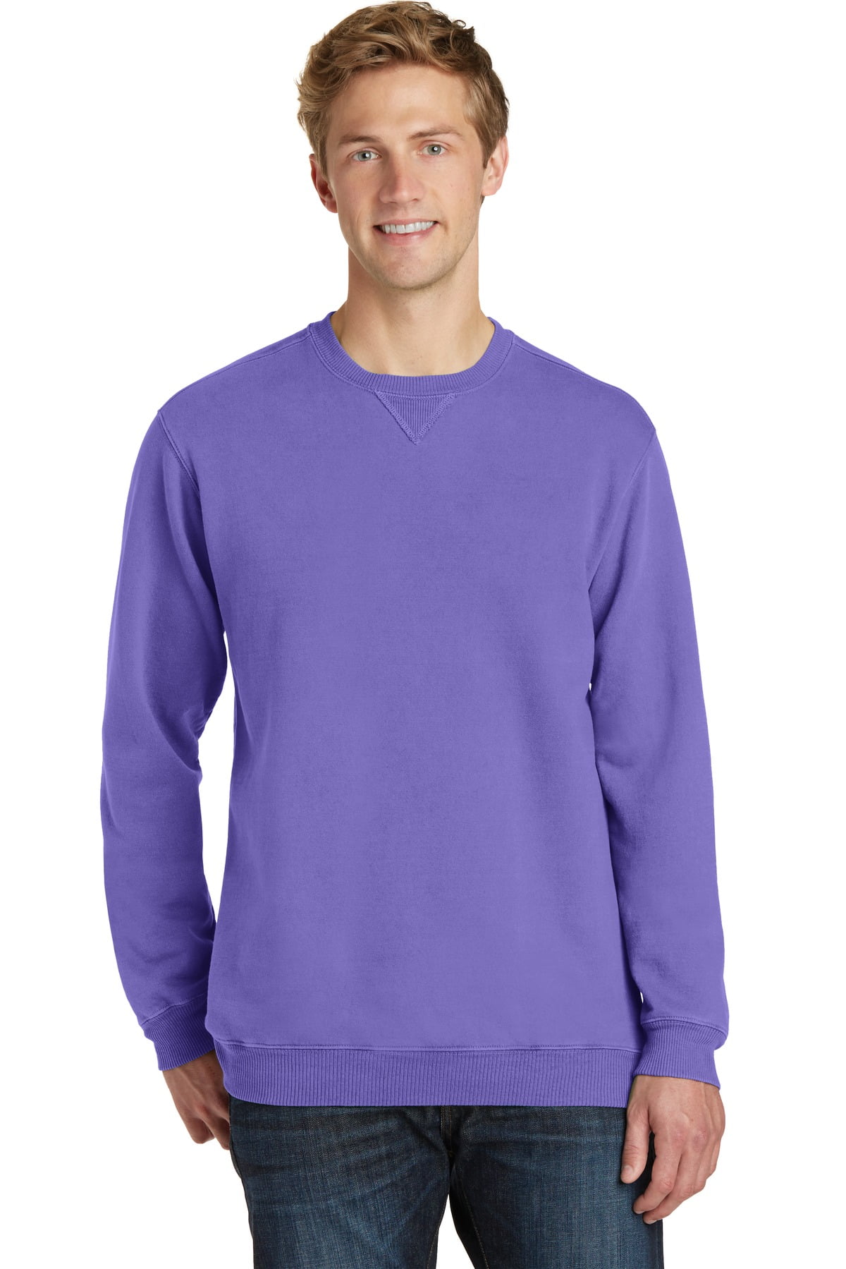 Essential PigmentDyed Crewneck Sweatshirt - Walmart.com