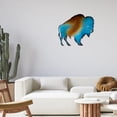 thumbnail image 2 of Exquisite Metal Buffalo/Bison Cutout Wall Art - Collectible Masterpiece - Robust Metal with Vibrant Gradient Colors - Simple Hanging with 2 Ready-to-Hang Hooks - Ideal for Home, Office, or Cabin, 2 of 8