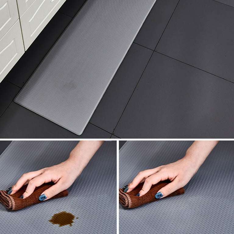 Vive Comb Kitchen Mats Set of 2 Cushioned Anti Fatigue Kitchen Rugs Comfort Floor Mat Non Slip Kitchen Mats for Home Office Kitchen Floor (15.75x23.62+