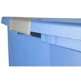 thumbnail image 5 of 6027999 STRAGE TOTE W/WHLS 45GAL Sterilite 19.5 in. H X 21 in. W X 36.625 in. D Stackable Storage Tote w/Wheels (Pack of 4), 5 of 9