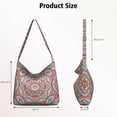 thumbnail image 4 of Boho Chic Mandala Shoulder Bag Minimalist Travel Purse with Adjustable Strap for Women, 4 of 5
