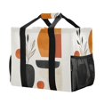 thumbnail image 5 of FORMRS Tote Bag for Women Large Capacity Canvas Travel Foldable Carry On Shopping Handbag, White Abstract Shapes, 5 of 8