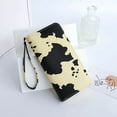thumbnail image 4 of Cow Pattern Wallet Women Long Zipper Purse Large Capacity Card Holder Multifunctional Wrist Bag, 4 of 4