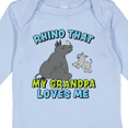 thumbnail image 4 of Inktastic Rhino That My Grandpa Loves Me with Cute Rhinos Boys or Girls Long Sleeve Baby Bodysuit, 4 of 5