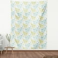thumbnail image 4 of Ambesonne Retro Fabric by the Yard Upholstery, Line Art Inspiration Abstract, 1 Yard, Pale Blue Pale Green, 4 of 5
