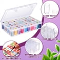 thumbnail image 4 of D Caja Almacenamiento Pintura Diamantes, Caja Almacenamiento Cuentas 60 Rejillas, Caja Almacenamiento Accesorios Diamond Art con Etiquetas para Diamond Art, 4 of 5