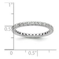 thumbnail image 4 of Auriga Fine Jewelry 14K White Gold 1 carat Lab Grown Diamond VS/SI D E F Size 6 Eternity Ring for Women, 4 of 6
