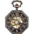 thumbnail image 5 of Men’s Pocket Watch with Chain | Hand Winding Vintage Pocket Watch | Classic Mechanical Movement Pocketwatch | 1920s Railroad Steampunk Costume Accessory, 5 of 7