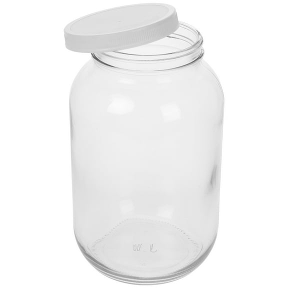 LIFKOME Gallon Glass Jars with Lid 1Set for Kitchen Storage and Pickling