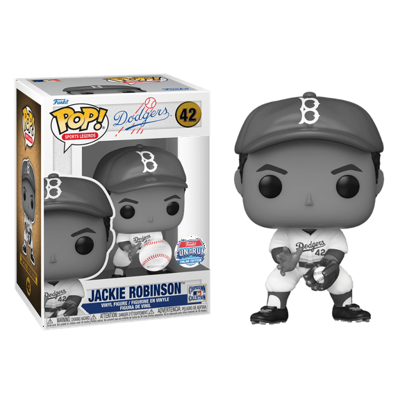 Funko Pop! Jackie Robinson Funko Pop! #42 Brooklyn Dodgers w/ Hard Stack