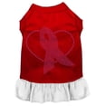 thumbnail image 1 of Robe en Strass Ruban Rose Rouge avec XXL Blanc (18), 1 of 1