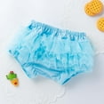 thumbnail image 6 of Miluxas Baby Bloomers for Toddler Girls Newborn Diaper Covers for Girls Cute Cotton Baby Girl Shorts Blue 6-12 Months, 6 of 8