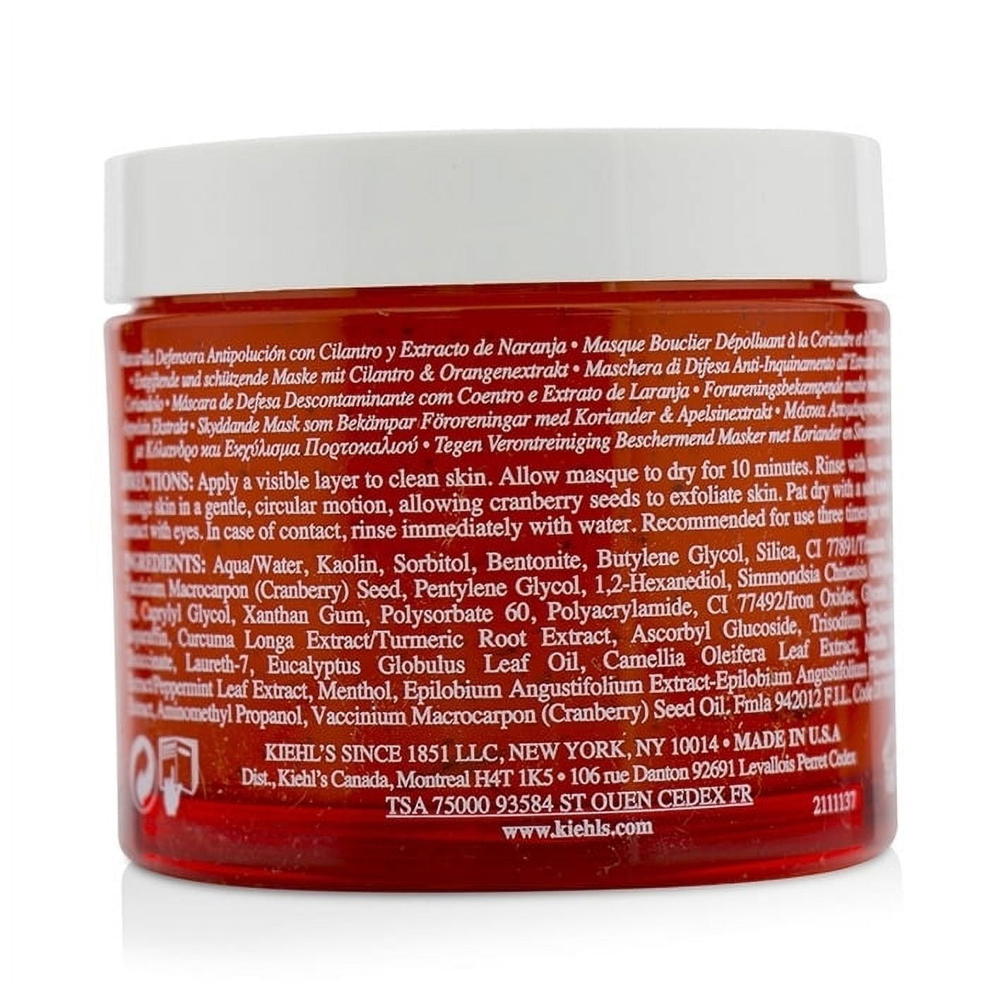 Kiehl's Turmeric & Cranberry Seed Energizing Radiance Wash-Off Mask, 3.4 oz