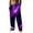 Purple, variant on YDLCAFD Overalls Mens Insulated Mens All Seasons Fashion Galactic Starry Sky Theme Casual Digital 3D Printing Drawstring Casual Pants