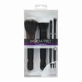 thumbnail image 1 of MODA Pro Complete 5pc Makeup Brush Set with Pouch, Includes, Flat Powder, Blender, Concealer, and Shader, Black, 1 of 1