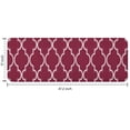 thumbnail image 7 of Burgundy Geometric Quatrefoil Pattern Kitchen Rug Mat,Kitchen Runner Rugs Non Skid Washable,Decorative Kitchen Floor Mats for Kitchen,Sink,Laundry,17"x47.2", 7 of 7