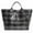 Black, variant on Large PVC Tote Bag for Women, Clear Plastic Handbags, Casual Work Travel Plaid Design Plastic Carryall Shoulder Bag, Clear Shopping Hobo Bag, Winter Fall Fashion Kraft Paper Tote Bag